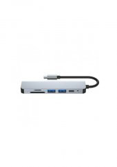 Type C To Hdmı Usb 3.0 Hub Çoklayıcı Usb-C Kart Okuyucu Kablo - 3