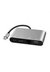 Type C To 4K Hdmi, Usb 3.0, Rj45 Gigabit Ethernet Çevirici Kablo (539268986) - 2