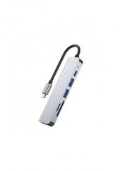 Type C To Hdmı Usb 3.0 Hub Çoklayıcı Usb-C Kart Okuyucu Kablo - 4