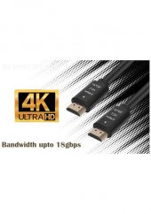 Hdmı 2.0 Kablo 4k 60hz High Speed 18gbps 4k Uhd 2160p, Hd 1080p, Ps4 Ps5 Xbox -1.5 Metre thumbnail 4