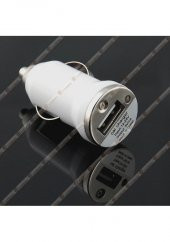 Araba Oto Çakmaklık Usb Araç Şarj Cihazı 5V 1A  Mp3 Beyaz (533633036) - 2
