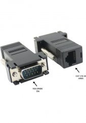Vga Extender Rj45 To Vga Çevirici Adaptör 2 Adet - 3