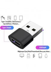 Usb To Type-C Dişi Çevirici Dönüştürücü Adaptör - 4
