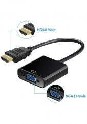 Hdmi To Vga Kablo Çevirici Siyah - 1