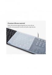 Bilgisayar Pc Klavye Silikon Koruyucu - 45*14Cm thumbnail 2