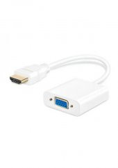 Hdmi To Vga Kablo Çevirici Dönüştürücü Görüntü Altın Uçlu Full HD - 1