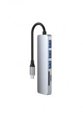 Usb Type C To 4k 30hz Hdmi Kablosu Sd Tf Kart Okuyucu Usb 3 0 Çoklayıcı Hub Çevirici Kablo - 3