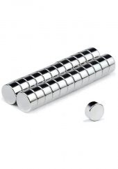 1 Adet 8x20mm Yuvarlak Güçlü Neodyum Mıknatıs - Neodim Magnet Çap 8mm , Kalınlık 20mm - 1