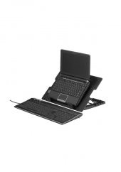 Ergostand Yükseklik Ayarlı 14 CM Fan Ledli Notebook Soğutucu - 1