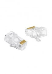 Rj45 Cat6 Altın Uçlu Jack Konnektör 50 Adet - 3