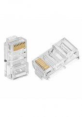 Rj45 Cat6 Altın Uçlu Jack Konnektör 50 Adet - 4