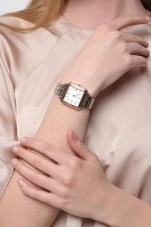 Daisy Rose-Gümüş Kordon Kare Kasa Roma Rakam Kadın Kol Saat thumbnail 2