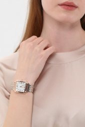 Daisy Rose-Gümüş Kordon Kare Kasa Roma Rakam Kadın Kol Saat thumbnail 5