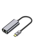 QG04 Type-C to RJ45 Ethernet Dönüştürücü Kablo 1024Mbps 22cm - 1