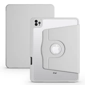 Zore Apple ile uyumlu iPad Air 10.9 2020 (4.Nesil) Kılıf Termik Kalem Bölmeli Dönebilen Standlı Kılıf - 11