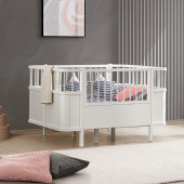 Setay MDF Beşik, Siesta Büyüyen Beşik 90x130 - Siesta Karyola 90x190 -Beyaz - 6