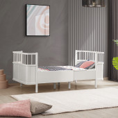 Setay MDF Beşik, Siesta Büyüyen Beşik 90x130 - Siesta Karyola 90x190 -Beyaz - 7