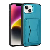 Zore Apple ile uyumlu iPhone 14 Plus Kılıf Kartlıklı Standlı Pu Deri Memo Kapak - 3