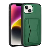 Zore Apple ile uyumlu iPhone 14 Plus Kılıf Kartlıklı Standlı Pu Deri Memo Kapak - 1