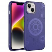 Apple iPhone 14 Plus Kılıf Wireless Şarj Özellikli Desenli Hot Kapak - 1