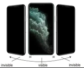 Zore Apple ile uyumlu iPhone 14 Kolay Uygulama Aparatlı 5D Magic Privacy Glass Hayalet Cam Ekran - 4