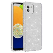 Zore Galaxy ile uyumlu A03 Kılıf Shining Silikon - 4