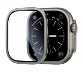 Apple Watch Ultra 49mm ALM-01 Metal Çerçeveli Ekran Koruyucu - 1