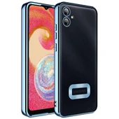 Zore Galaxy ile uyumlu A04E Kılıf Kamera Korumalı Logo Gösteren Omega Kapak - 6