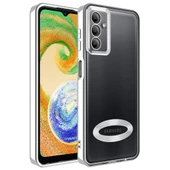 Zore Galaxy ile uyumlu A04S Kılıf Kamera Korumalı Logo Gösteren Omega Kapak - 8