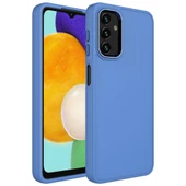 Zore Galaxy ile uyumlu A04S Kılıf Metal Çerçeve ve Buton Tasarımlı Silikon Luna Kapak - 6