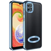 Zore Galaxy ile uyumlu A04 Kılıf Kamera Korumalı Logo Gösteren Omega Kapak - 6