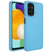 Zore Galaxy ile uyumlu A04 Kılıf Metal Çerçeve ve Buton Tasarımlı Silikon Luna Kapak - 8