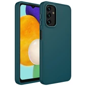 Zore Galaxy ile uyumlu A04S Kılıf Metal Çerçeve ve Buton Tasarımlı Silikon Luna Kapak - 5