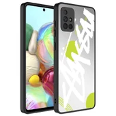 Zore Galaxy ile uyumlu A71 Kılıf Aynalı Desenli Kamera Korumalı Parlak Mirror Kapak - 5