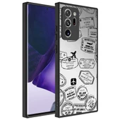 Zore Galaxy ile uyumlu Note 20 Ultra Kılıf Aynalı Desenli Kamera Korumalı Parlak Mirror Kapak - 1