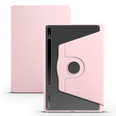 Zore Galaxy ile uyumlu Tab S8 Plus SM-X800 Kılıf Termik Kalem Bölmeli Dönebilen Standlı Kılıf - 11