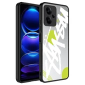 Zore Xiaomi ile uyumlu Redmi Note 12 5G Kılıf Aynalı Desenli Kamera Korumalı Parlak Mirror Kapak - 5