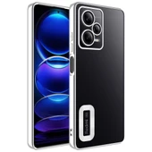 Zore Xiaomi ile uyumlu Redmi Note 12 5G Kılıf Kamera Korumalı Logo Gösteren Omega Kapak - 8