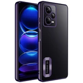 Zore Xiaomi ile uyumlu Redmi Note 12 5G Kılıf Kamera Korumalı Logo Gösteren Omega Kapak - 9