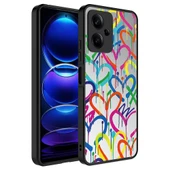 Zore Xiaomi ile uyumlu Redmi Note 12 5G Kılıf Aynalı Desenli Kamera Korumalı Parlak Mirror Kapak - 4