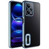 Zore Xiaomi ile uyumlu Redmi Note 12 5G Kılıf Kamera Korumalı Logo Gösteren Omega Kapak - 6