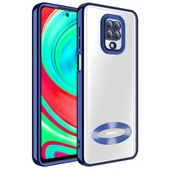 Zore Xiaomi ile uyumlu Redmi Note 9S Kılıf Kamera Korumalı Logo Gösteren Omega Kapak - 10