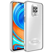Zore Xiaomi ile uyumlu Redmi Note 9S Kılıf Kamera Korumalı Logo Gösteren Omega Kapak - 8