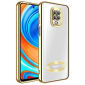 Zore Xiaomi ile uyumlu Redmi Note 9S Kılıf Kamera Korumalı Logo Gösteren Omega Kapak - 1