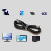 Zore QG01 Type-C to Type-C USB4 PD Data Kablosu 240W 40Gbps 8K@60Hz 0.2 Metre thumbnail 12