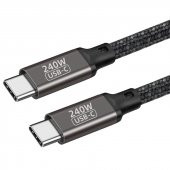 QG02 Type-C to Type-C PD3.1 Data Kablosu 240W 480Mbps 0.5 Metre - 1