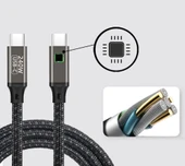 Zore QG02 Type-C to Type-C PD3.1 Data Kablosu 240W 480Mbps 0.5 Metre thumbnail 10