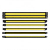 THERMALTAKE  ttmod sari/siyah power supply sleeved kablo seti 16 awg - 1