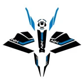 GP Kompozit CF Moto 250 NK 2023-2024 Uyumlu Full Pad Seti Mavi - 6
