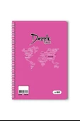 Düz 40 Yaprak Spiralli Defter A4 Boy Plastik Kapak (1 Adet ) - 4